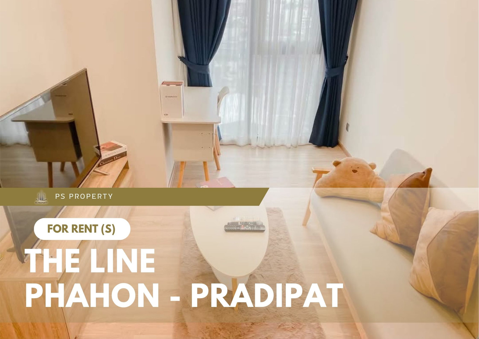 For rent 📍 THE LINE Phahon - Pradipat 📍 Fully furnished with appliances; located near BTS Saphan Khwai.
