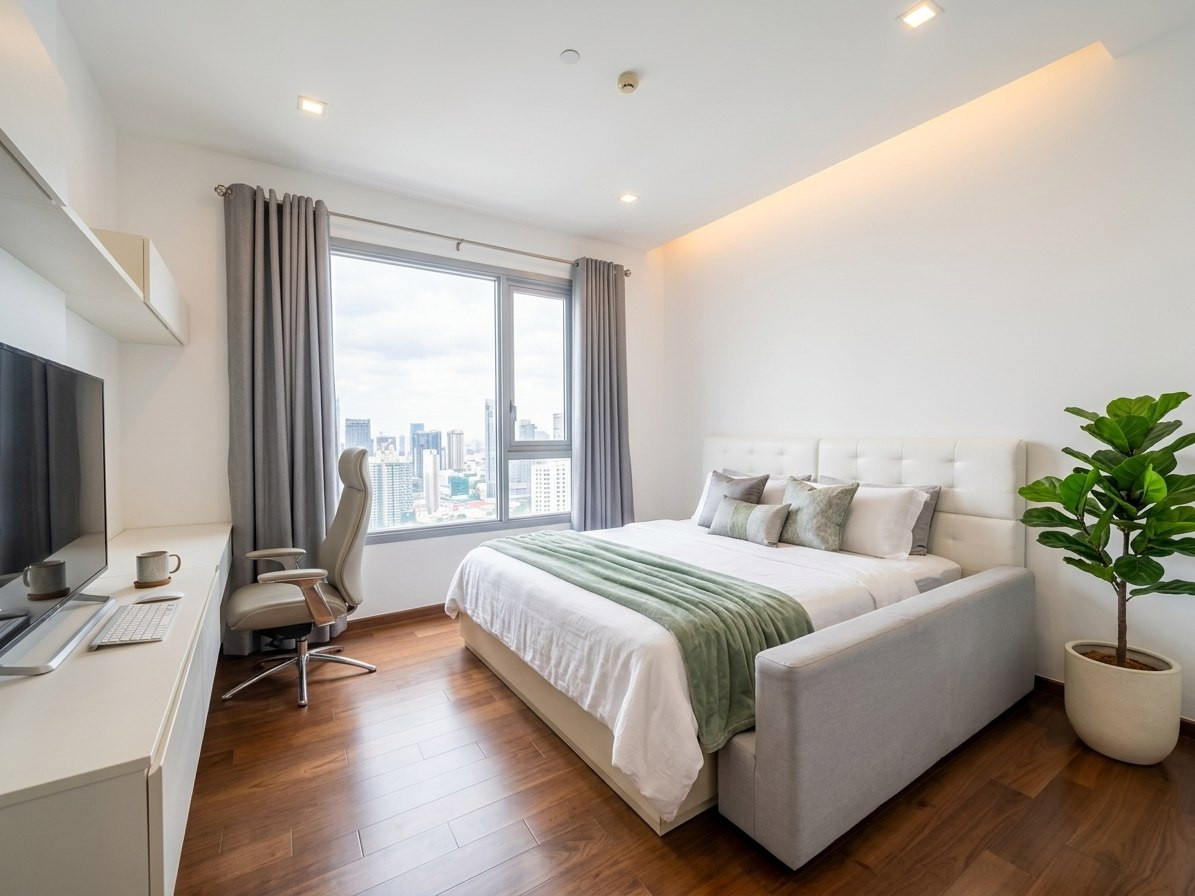 💎 ห้องใหญ่ วิวโล่ง ขาย Q Asoke 3 ห้องนอน 4 ห้องน้ำ ขนาด 137.5 ตร.ม. ห้องนั่งเล่นใหญ่ พื้นที่กว้าง วิวโล่ง บนทำเลติดรถไฟฟ้า ใกล้ MRT เพชรบุรี ราคา 39.99 ล้านบาท ติดต่อ 0968623850 🔥 – รูปที่ 3