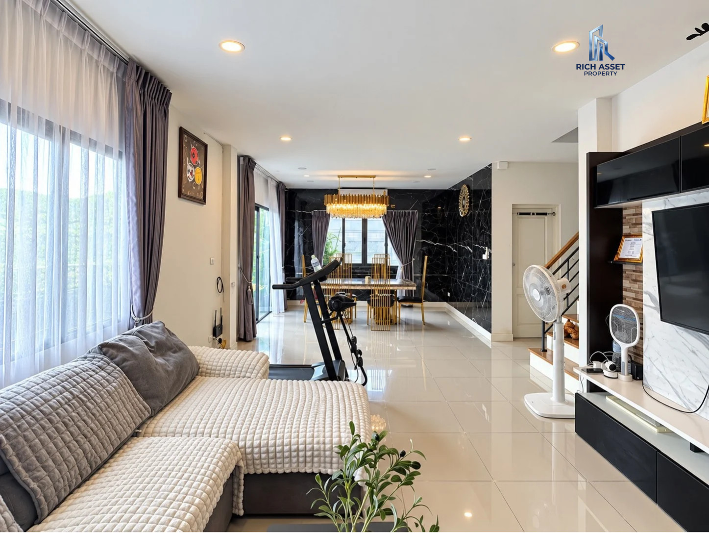 Single house for sale, Centro Bang Yai, Soi Wat Lat Pla Duk, house on the edge of the house, additional kitchen outside.  In front of the house, north side, number 99/99 – รูปที่ 3