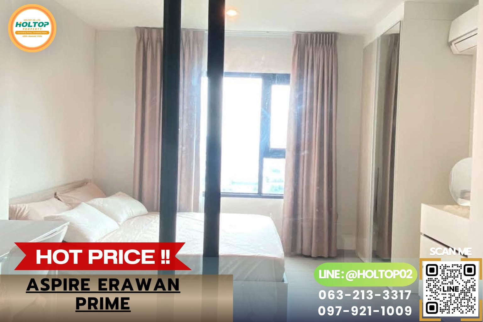 #HT24837 Condo for rent Aspire Erawan Prime (Aspire Erawan Prime)