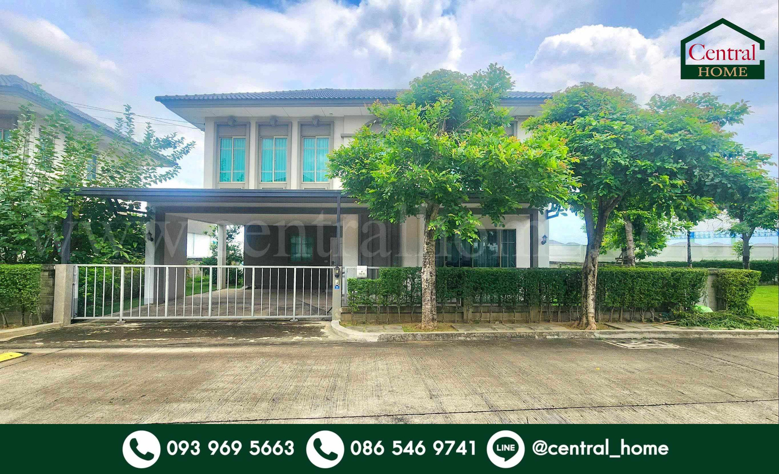 Single house, Sena Village Wongwaen - Bang Bua Thong, beautiful house, ready to move in.