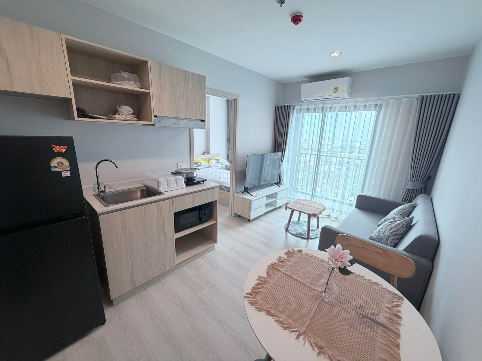 🌆 30th floor room, open view, near MRT, only 60 m., starting at 10,500 baht/month | NUE Noble Srinakarin–Lasalle 🌆 30th floor room, open view, near MRT, only 60 m., starting at 10,500 baht/month | NUE Noble Srinakarin–Lasalle