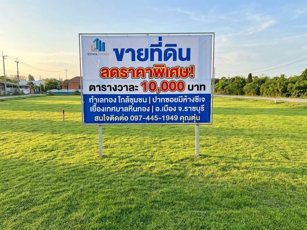 95146 - ขายที่ดินจัดสรร ถมแล้ว แบ่งล๊อก 60 ตร.ว. รวม7แปลง น้ำไฟ พร้อม ใกล้ชุมชน โรงเรียน เทศบาลหินกอง