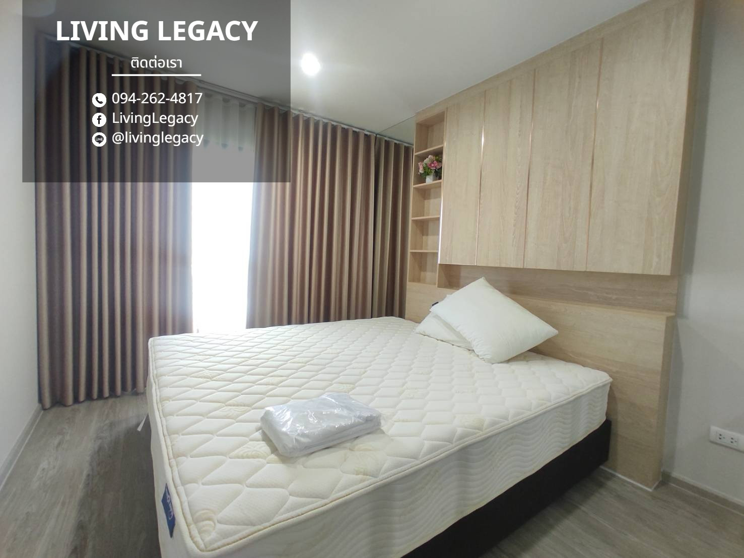 SUBWIX Urgent rent Condo RYE Huamark 32 sq m. | 6th floor | 1 bedroom | 1 bathroom 14,000 baht/month line id : @livinglegacy – รูปที่ 3