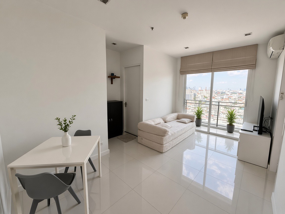 For Rent The Bloom Condo Sukhumvit71 area 48 sqm Price 19k Renovated