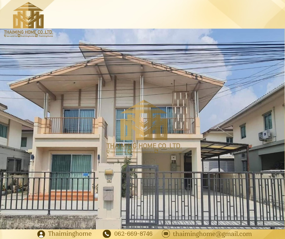 For sale/rent 2 story detached house Pruksa Puri Saenkaew Project, 3 bedrooms, 2 bathrooms, Samut Prakan (TH6-5026)