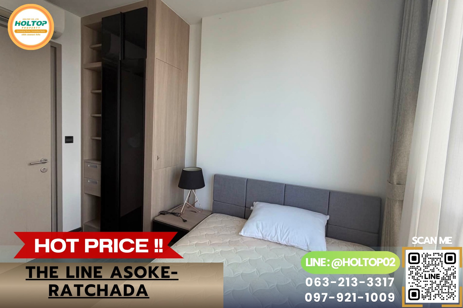#HT21077 Condo for rent The Line Asoke-Ratchada (THE LINE Asoke-Ratchada)