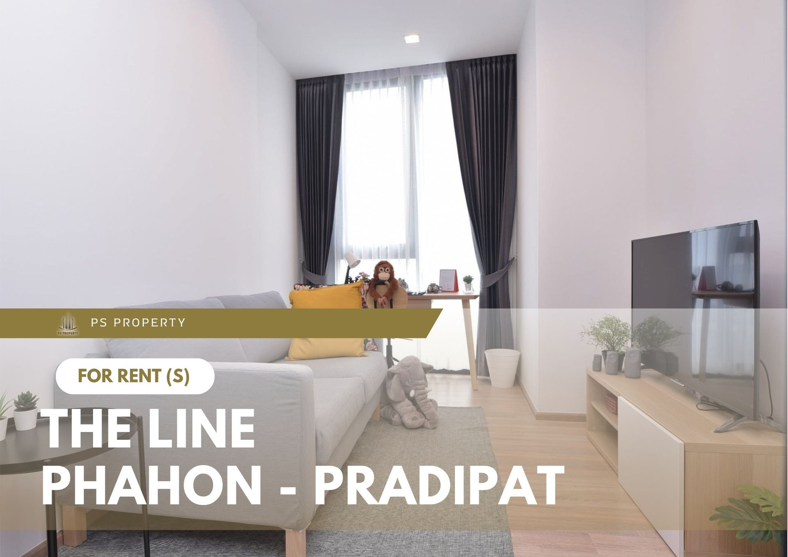 For rent 🔥 THE LINE Phahon - Pradipat 🔥 Fully furnished with appliances, near BTS Saphan Khwai