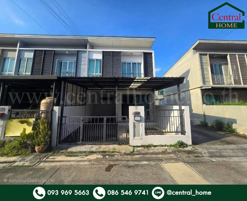 Townhouse Pruksa Lite Lox Rattanathibet, corner house, cheap price.