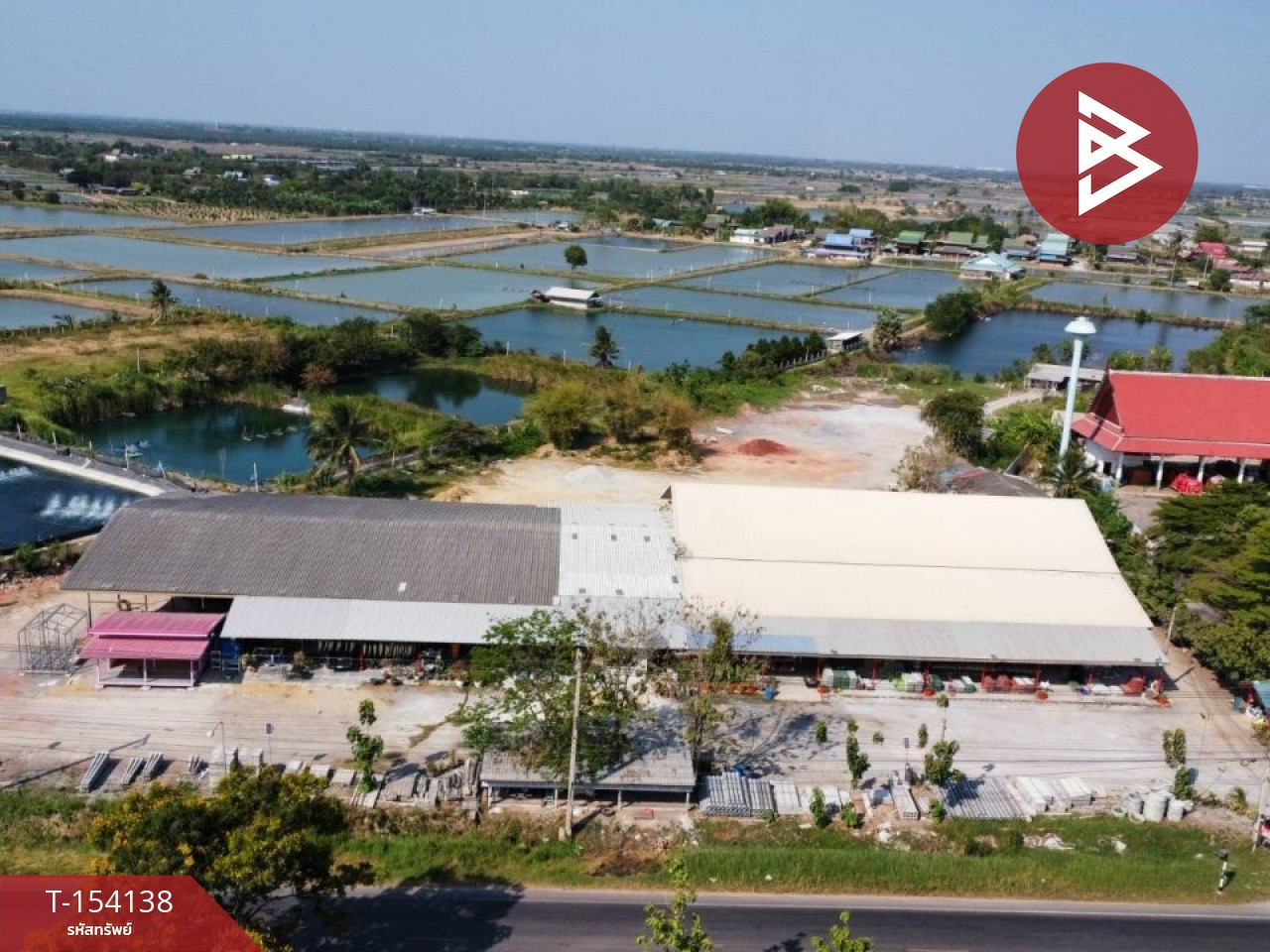Land for sale with buildings, area 14 rai 2 ngan 40 sq m, Bang Phae, Ratchaburi. – รูปที่ 2