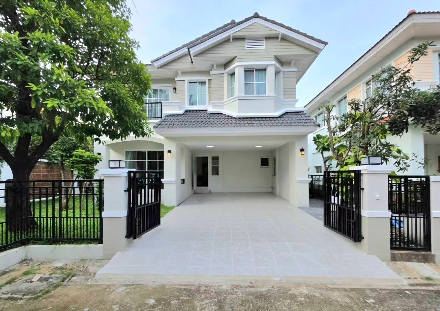 Single house Manthana 2 Rangsit, Khlong Song, next to Rangsit-Nakhon Nayok Road.