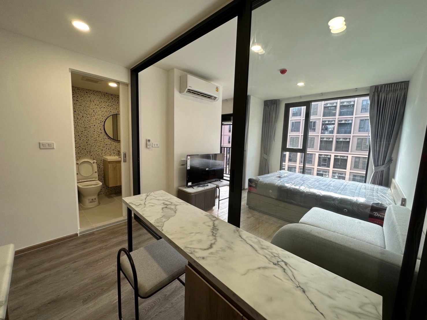 Condo for rent, Wonder Kaset, near Kasetsart University, just 4 minutes.