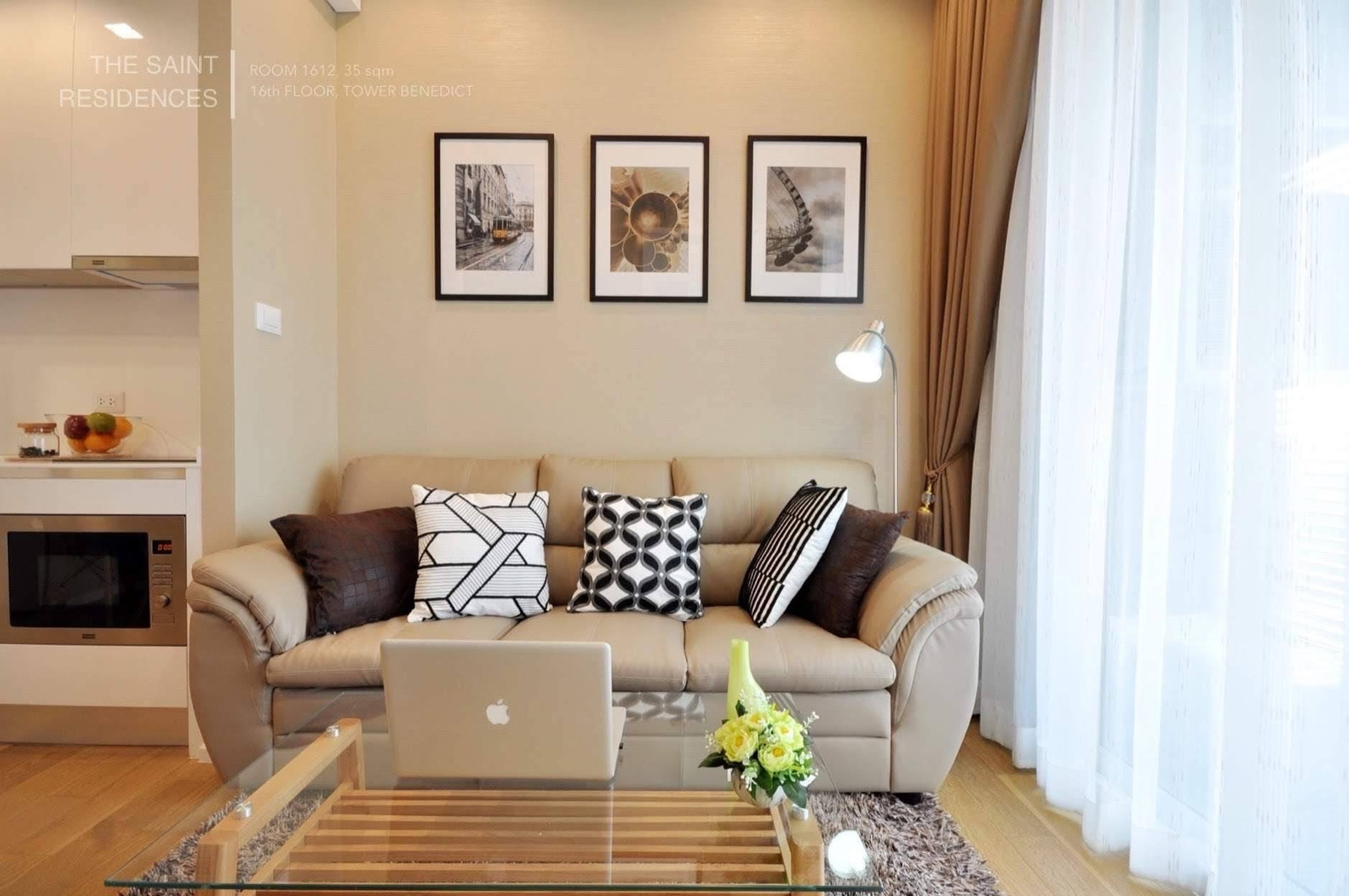 ✨ ให้เช่าคอนโด The Saint Residences | 1 ห้องนอน | 33 ตร.ม. | 19,000 บาท/เดือน ✨