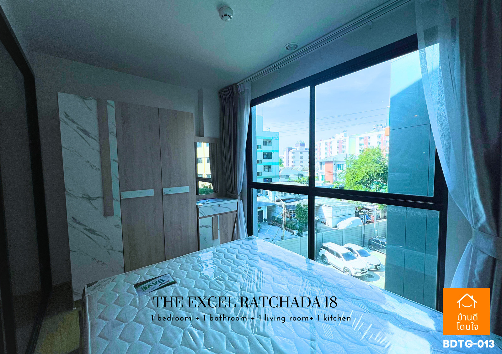 Condo for rent: The Excel Ratchada 18 (25.58 sq m.) near MRT Sutthisan.
