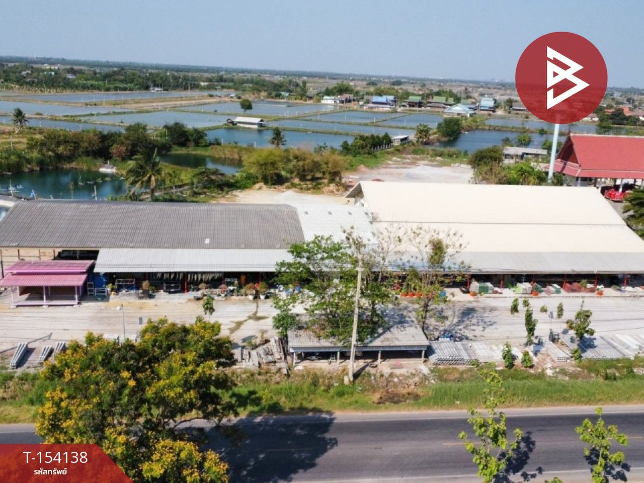 Land for sale with buildings, area 14 rai 2 ngan 40 sq m, Bang Phae, Ratchaburi. – รูปที่ 4