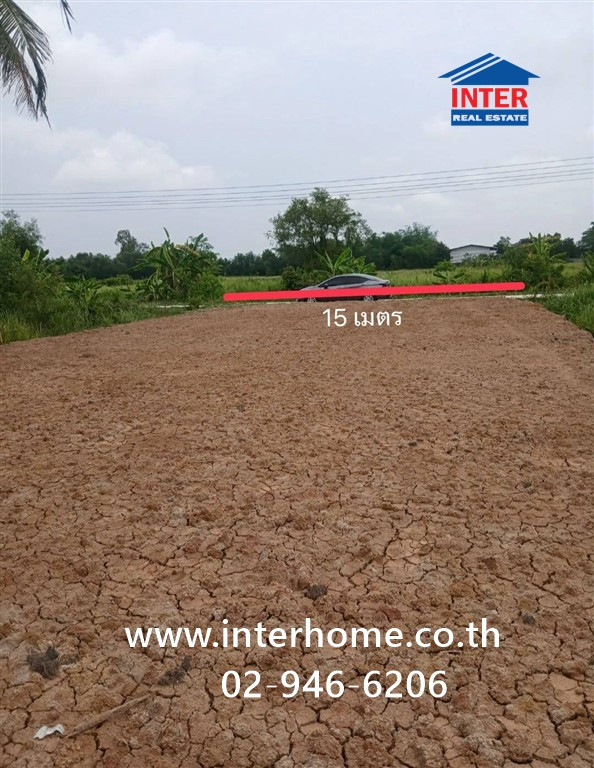 Empty land 95 sq m. land, Soi Lam Nam Phatthana. Rangsit Nakhon Nayok Road Rural Highway Pathumthani 3025, Nong Suea, Pathum Thani