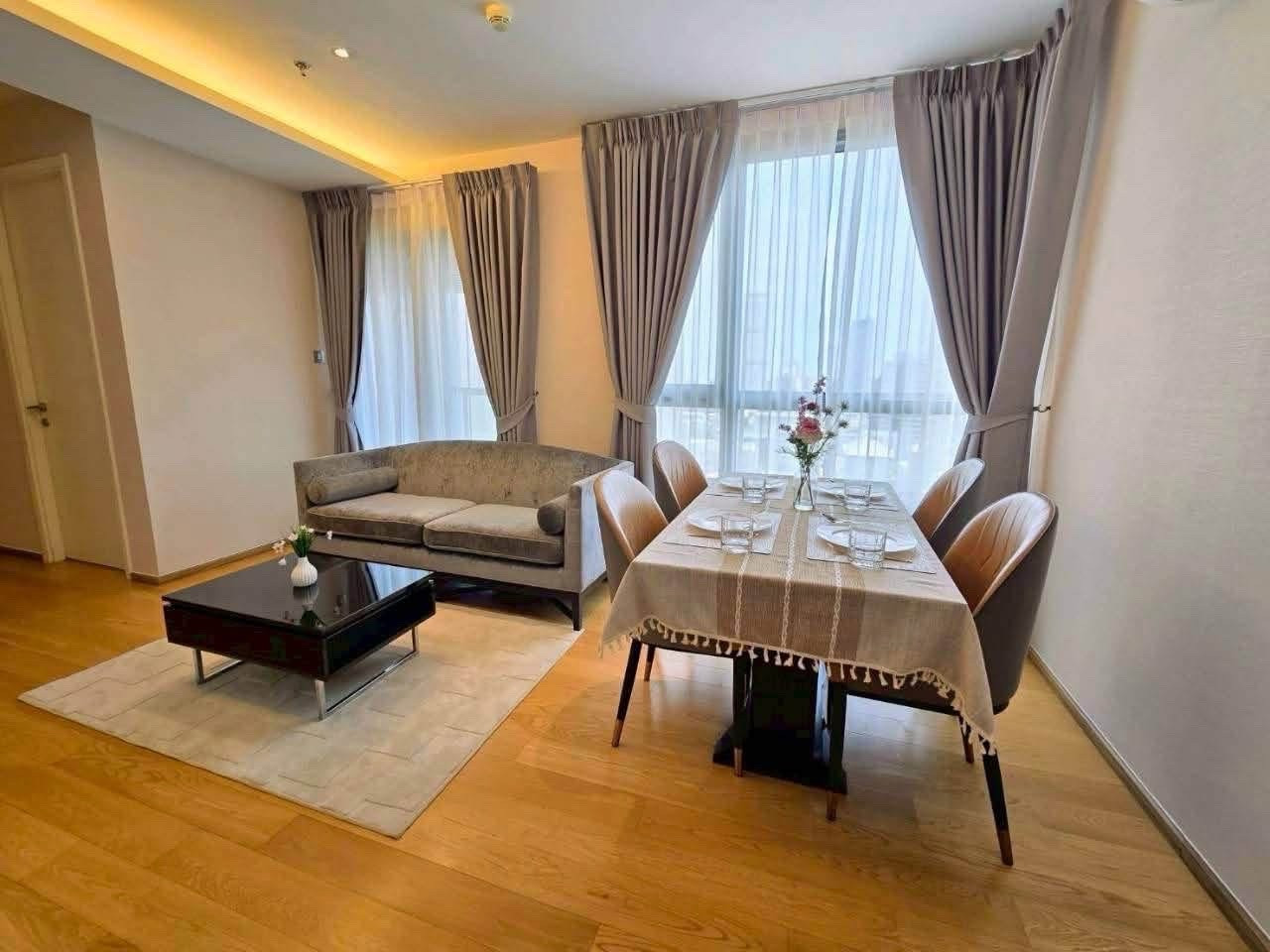 🔥Rent at   H Sukhumvit 43 🔥2BR 2BR.🔥 48,000 🔥60sqm. 🔥Floor19