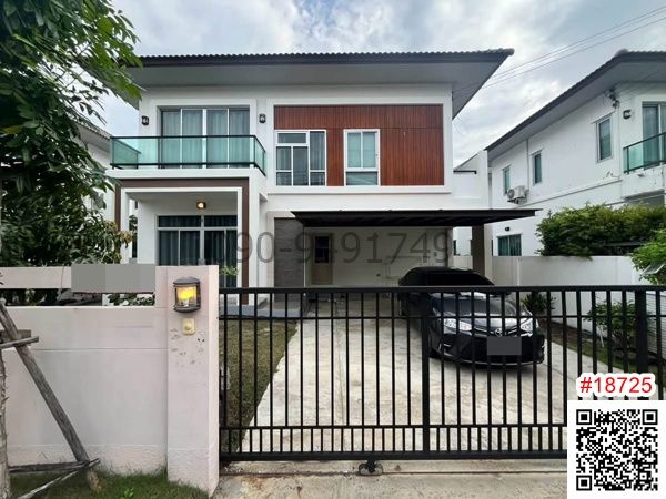 For rent: 2-story detached house, Villa Nova Theparak, fully furnished. Ready to move in