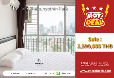 For Sale: The Line Phahonyothin Park (A) 1 Bed 38 sqm near MRT Phahon Yothin 3.59M THB