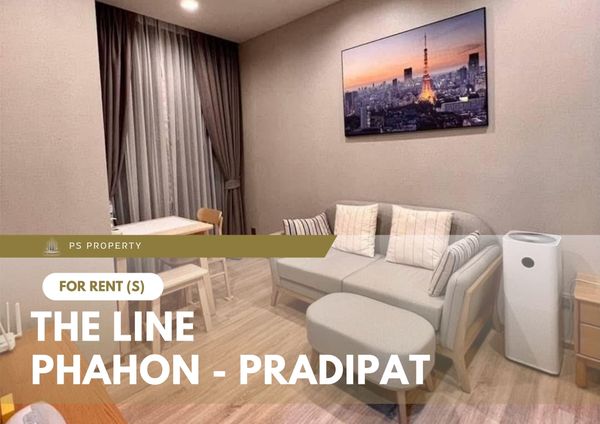 For rent ✨ THE LINE Phahon - Pradipat ✨ Fully furnished with appliances included; located near BTS Saphan Khwai.