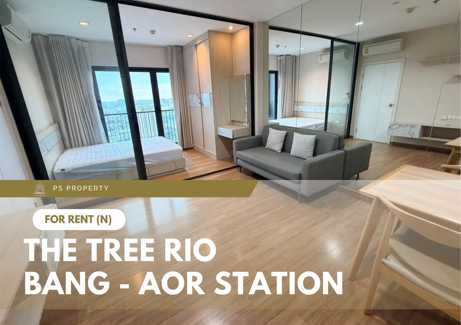 For rent ✨ The Tree RIO Bang-Aor Station ✨ Fully furnished with appliances included; located near MRT Bang-Aor.