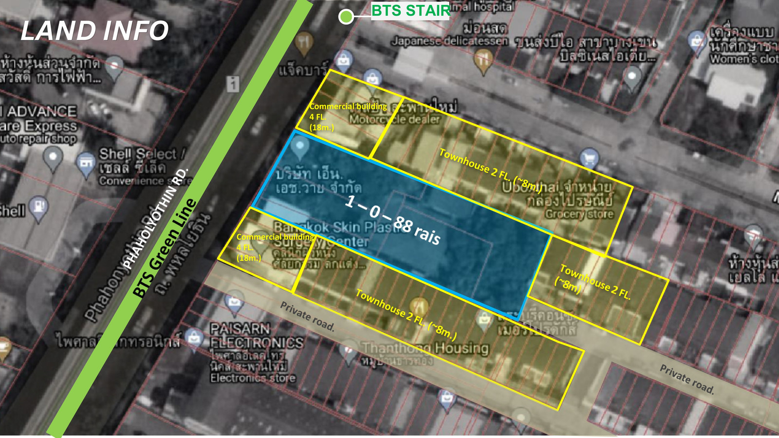 ขายที่ดิน พหลโยธิน 59 ใกล้ BTS เพียง 30 เมตร | ทำเลศักยภาพ ใกล้ Lotus’s หลักสี่