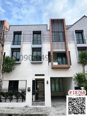 Home office for rent, Luk Golf Village project, 3 floors, Muang Thong Thani, near the Pink Line BTS.
