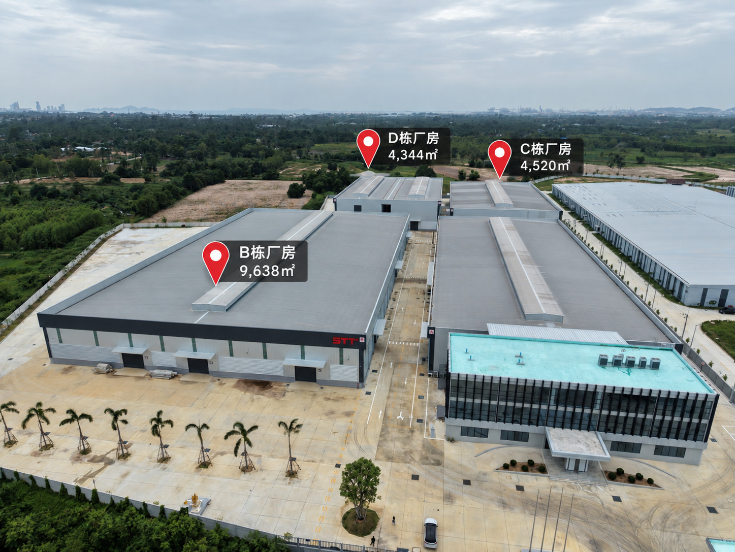 SIMKO TECHNOLOGY ให้เช่าโรงงานและพื้นที่อุตสาหกรรมในประเทศไทย｜泰国厂房及工业用地出租
