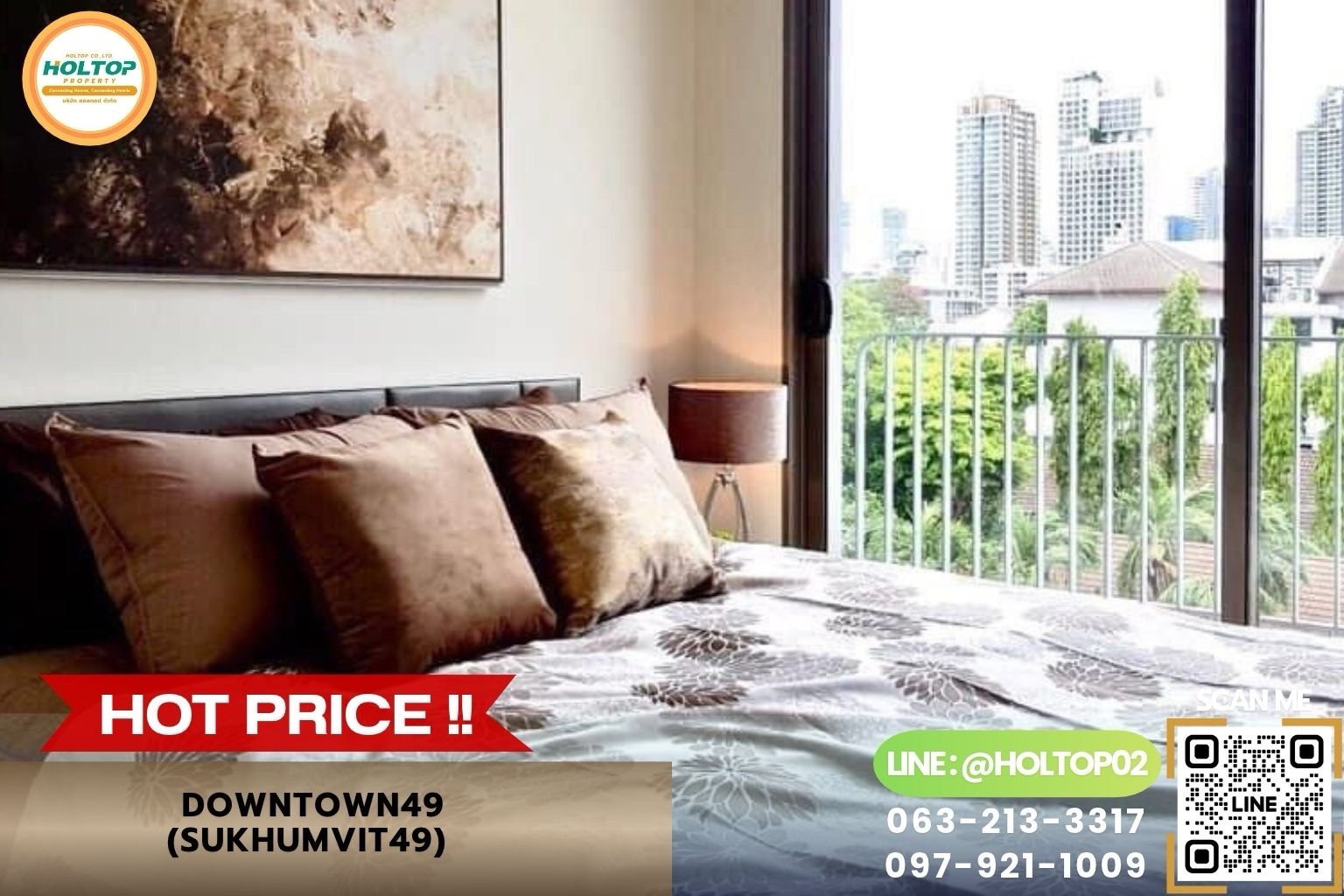 #Z6662 ขายพร้อมผู้เช่าคอนโด Downtown49 (Sukhumvit 49)
