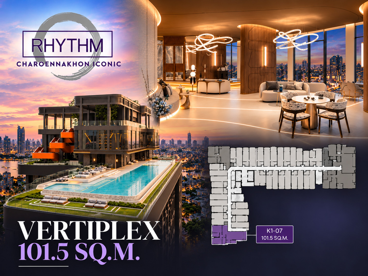 Rhythm Charoennakhon Iconic Vertiplex ราคาดีที่สุด พร้อมส่วนลดพิเศษ