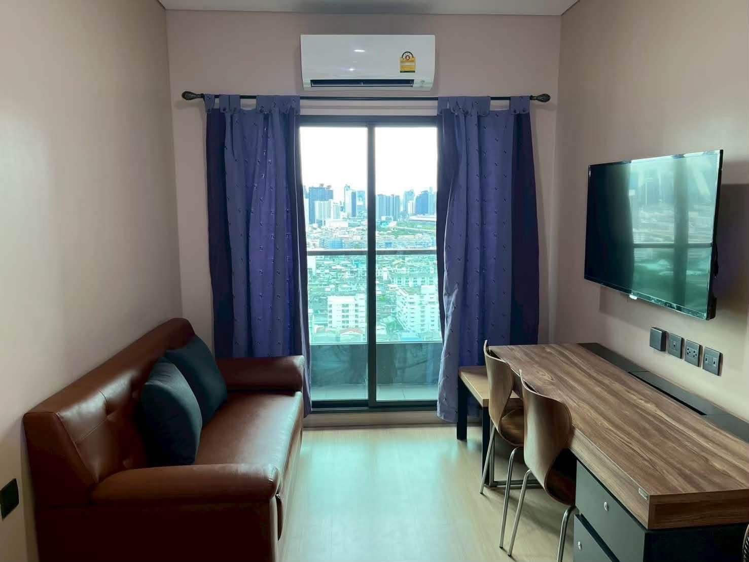 ❤️Condo for rent LPN Suite Dindaeng-Ratchaprarop line @900cqqhk tel 0859114585. Room 1 bed room size 28.56 sq m, corner room facing east, 25th floor, Rama 9 view, 1 car parking space, available room, ready to move in, deposit 2 months, 1 month in advance,