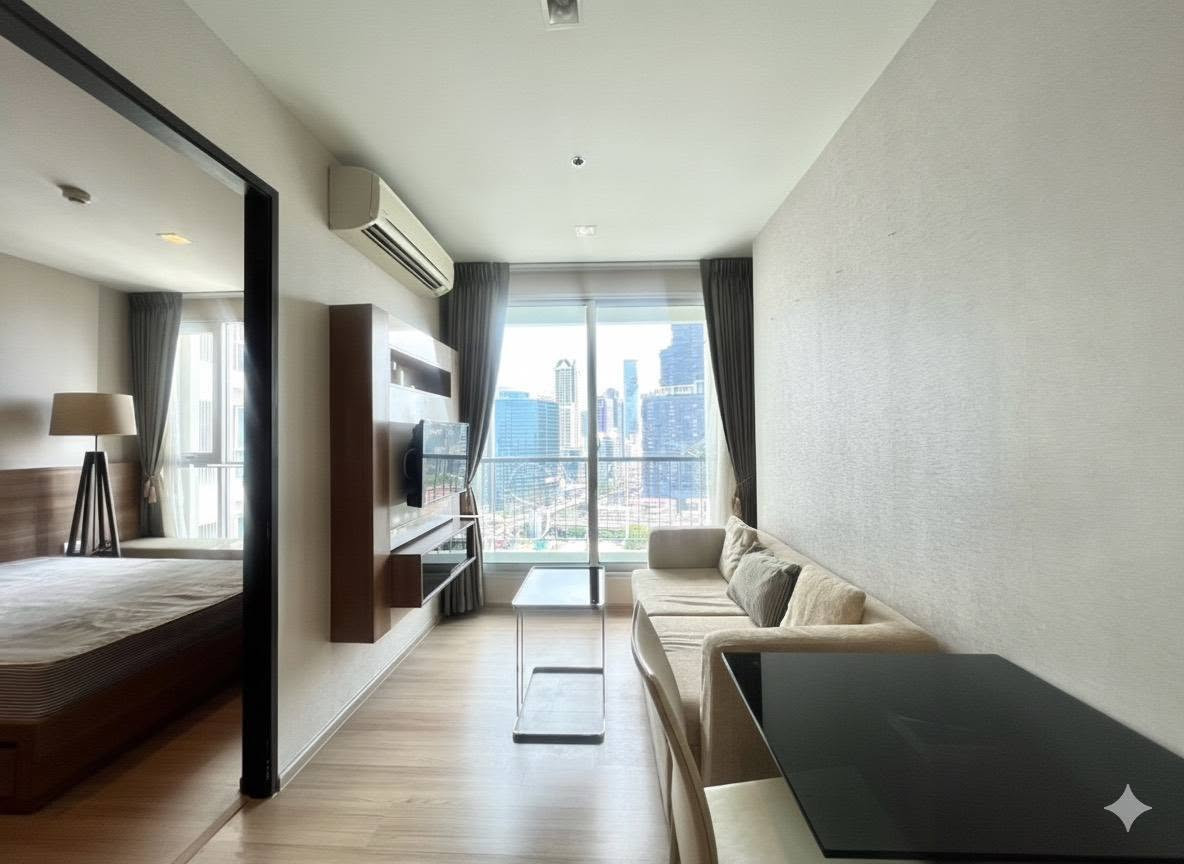 ขาย คอนโด Rhythm Sathorn ริธึ่ม สาทร ขนาด 35 ตาารงเมตร ตึก S ชั้น 19 ใกล้ BTS สถานีสะพานตากสิน