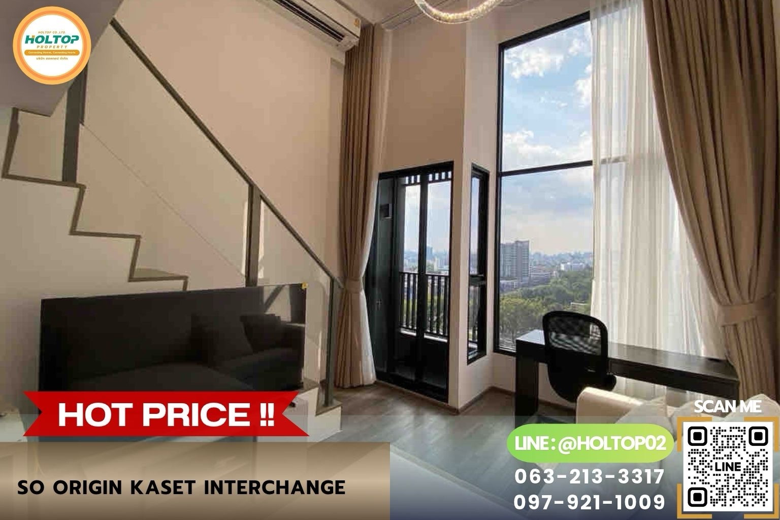 #Z6660 Condo for rent So Origin Kaset Interchange