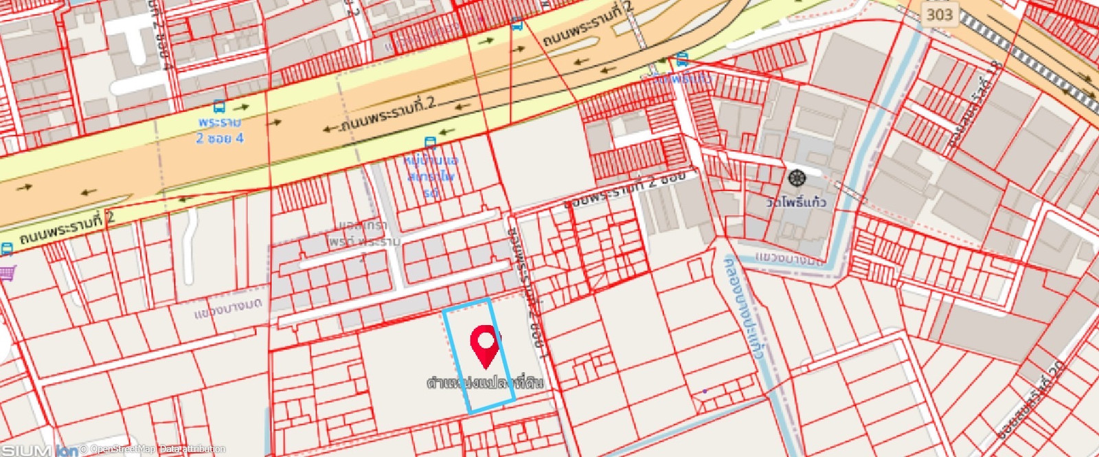 Beautiful plot of land, Chom Thong location, Bangkok, investment opportunity in Rama 2 location, vacant land, Rama 2 Road, Soi 1.