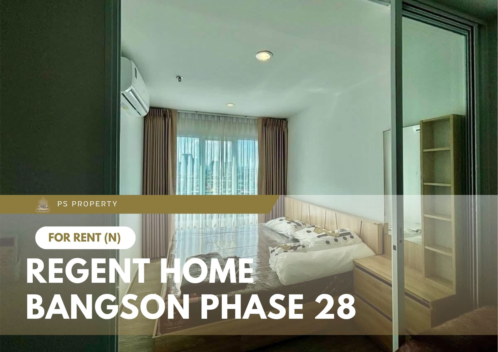 For rent ✨ Regent Home Bangson Phase 28 ✨ Fully furnished with appliances included; located near MRT Bang Son.