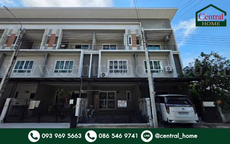 Townhome, 3 floors, 17.5 square meters, Vision Smart Life Bang Bua Thong, good location, convenient travel.