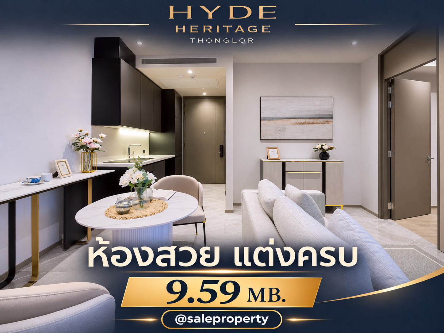 Hyde heritage thonglor, beautiful room, fully decorated, best price