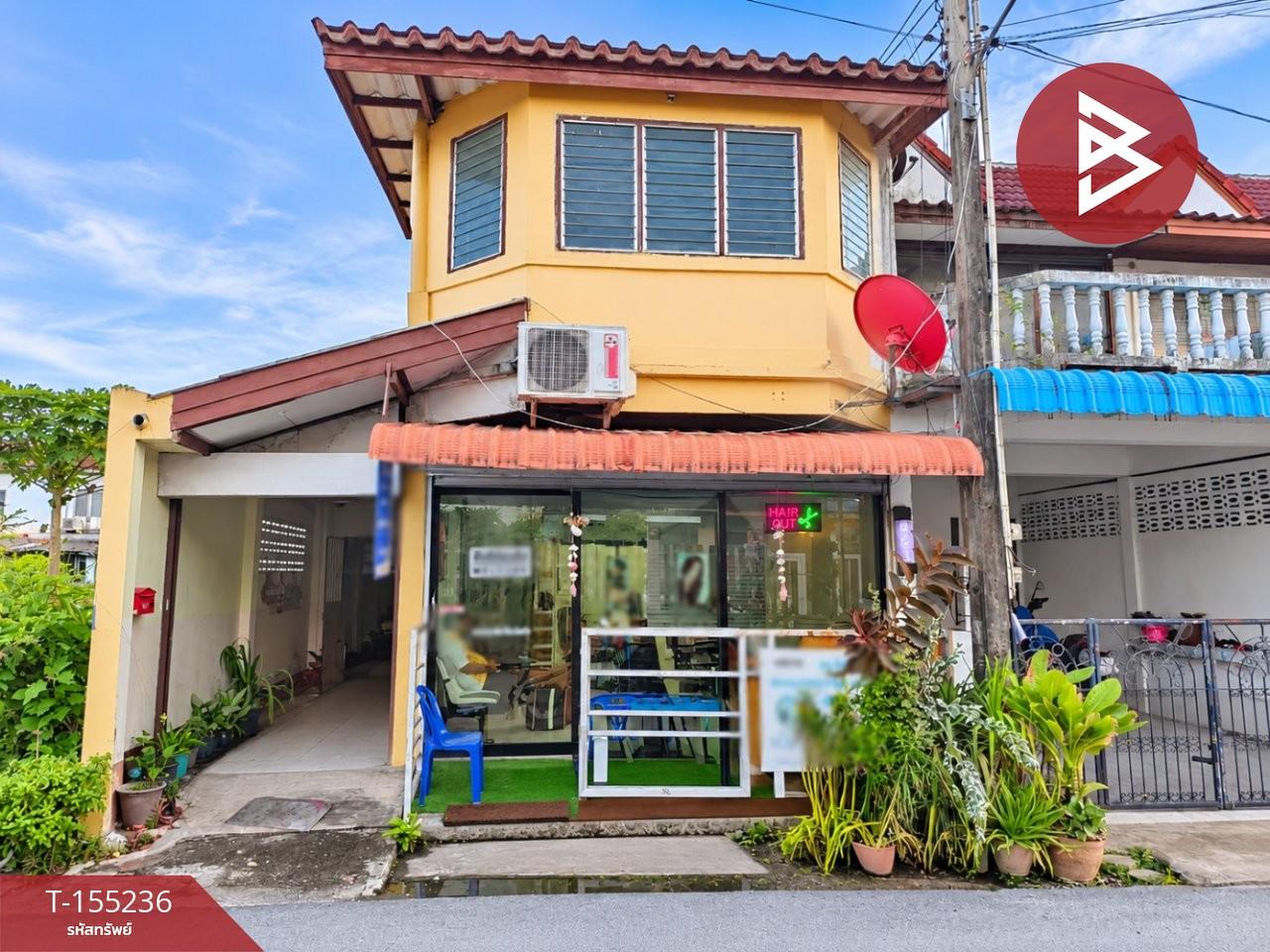 2-story townhouse for sale, area 44 square meters, Sothon, Chachoengsao.
