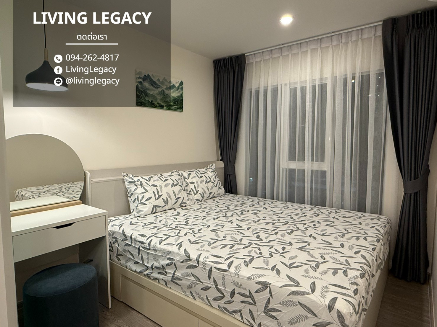 TNLXA0 Urgent rent Condo Regent Home Bangna 28 sq m. | 7th floor | 1 bedroom | 1 bathroom 10,000 baht/month line id : @livinglegacy