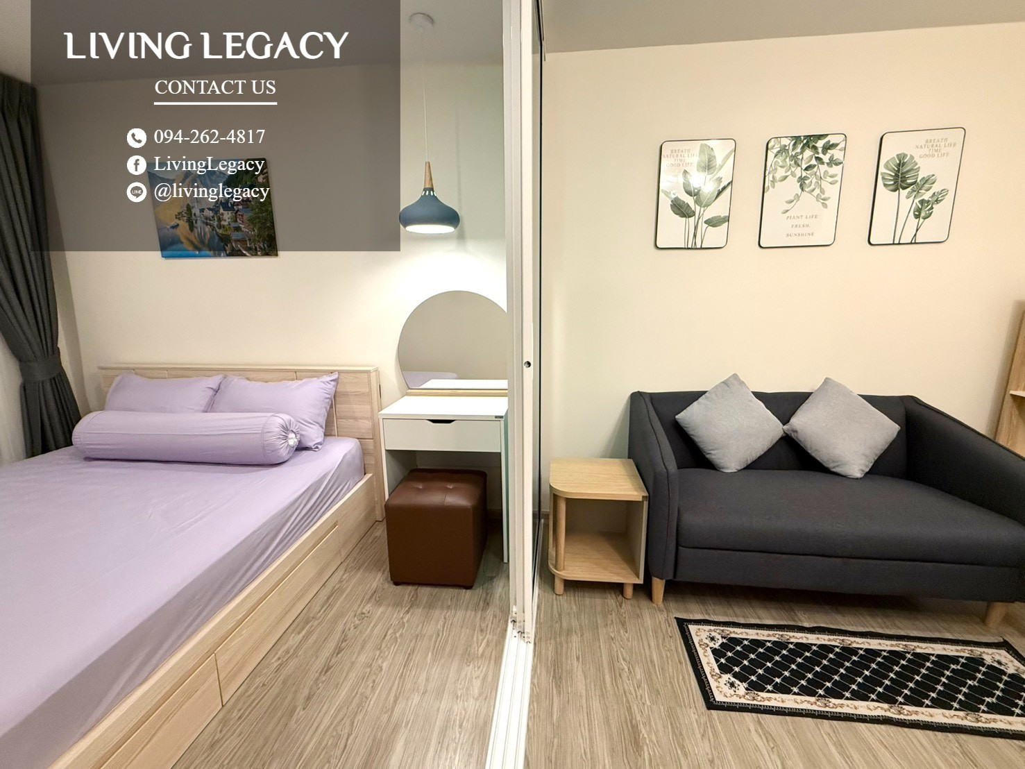 TNLY8Z เช่าด่วน คอนโด Regent Home Bangna 28 ตร.ม. | ชั้น 30 | 1 ห้องนอน | 1 ห้องน้ำ 10,000 บาท/เดือน line id : @livinglegacy – รูปที่ 2