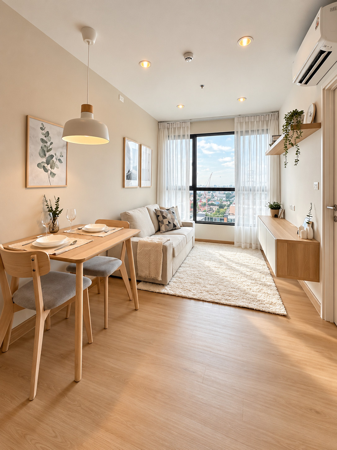 ขายคอนโด The Base แจ้งวัฒนะ รีโนเวทใหม่ ห้องมุม แต่งครบ พร้อมเข้าอยู่