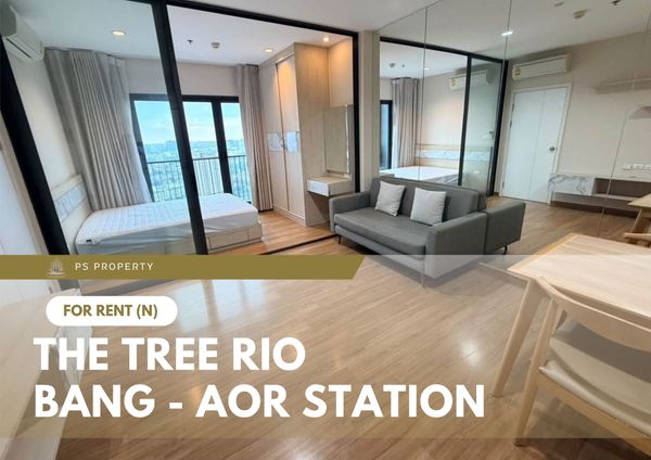 For rent ✨ The Tree RIO Bang-Aor Station ✨ Fully furnished with appliances included; located near MRT Bang-Aor.