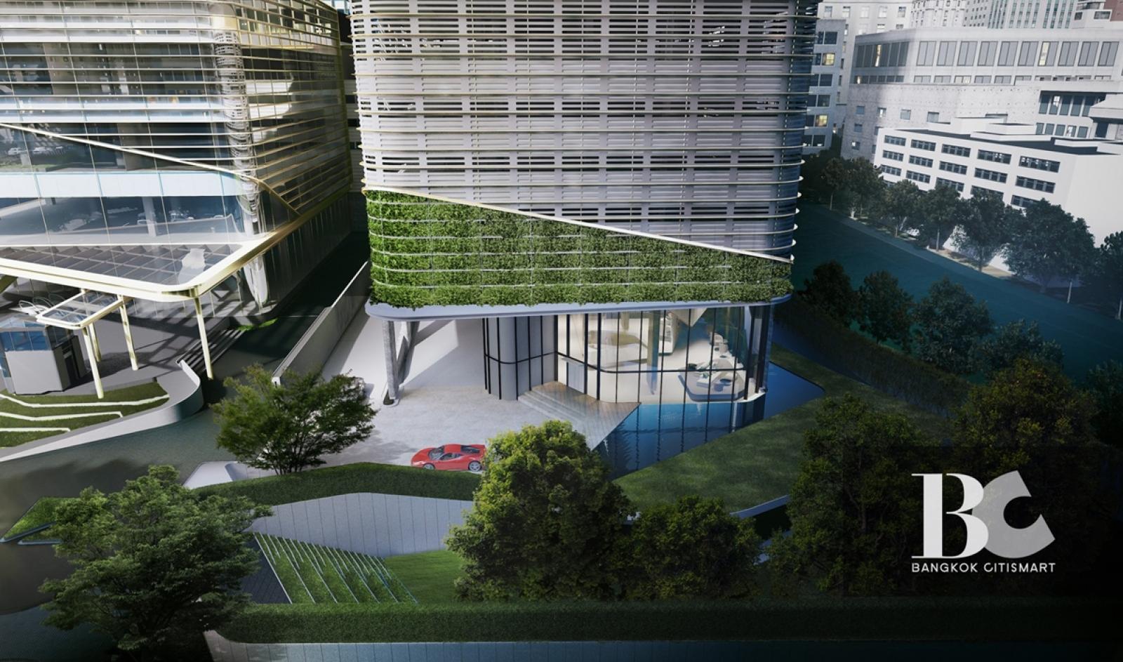 ขาย THE ESSE at Singha Complex 2 ห้องนอน 77 ตร.ม. ติด MRT เพชรบุรี ที่จอดรถ 87%