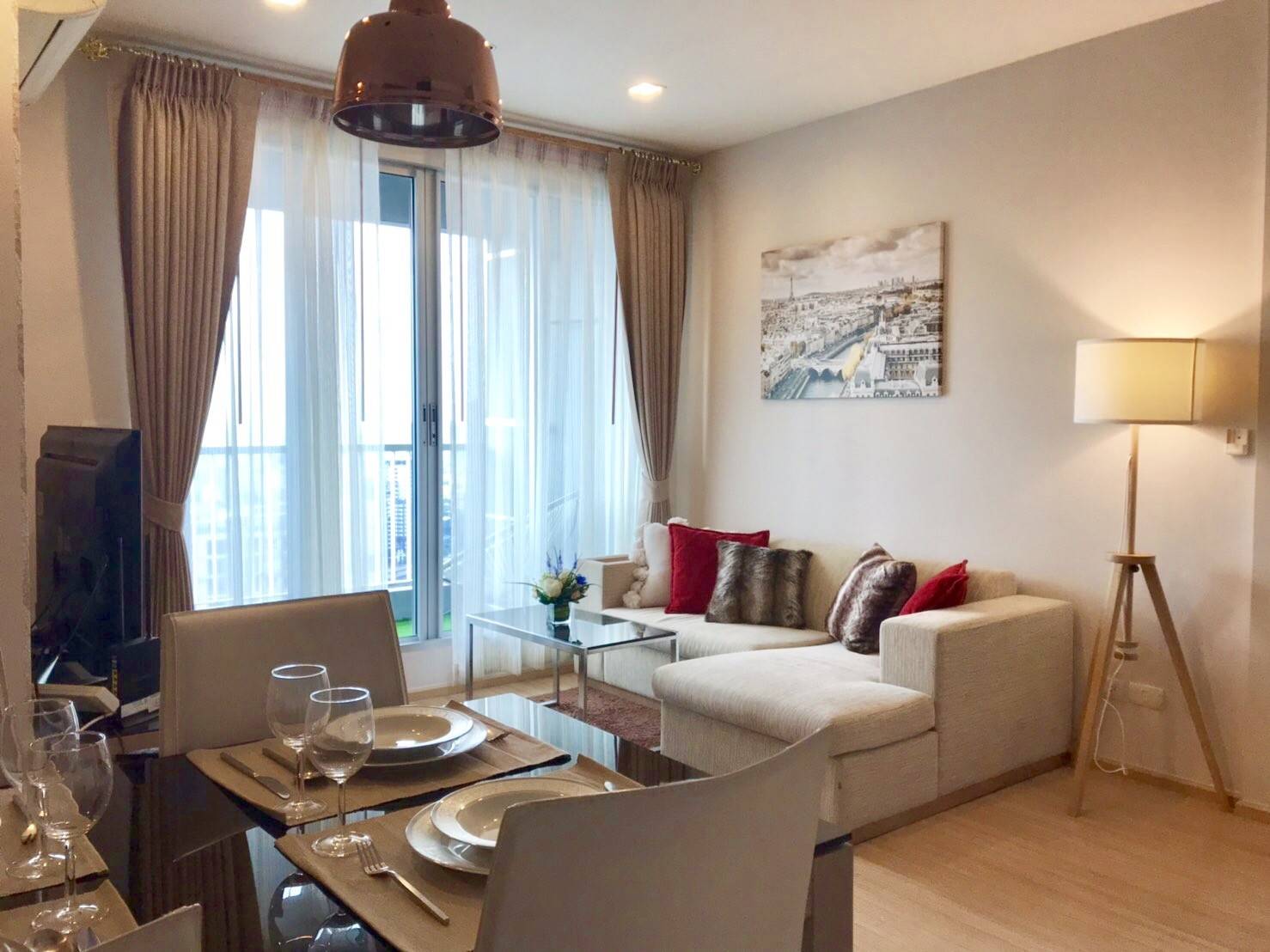 ***เช่าด่วน***   Rhythm Sukhumvit 50 ใกล้ BTS อ่อนนุช, 2 ห้องนอน 65 ตร.ม. พร้อมเข้าอยู่