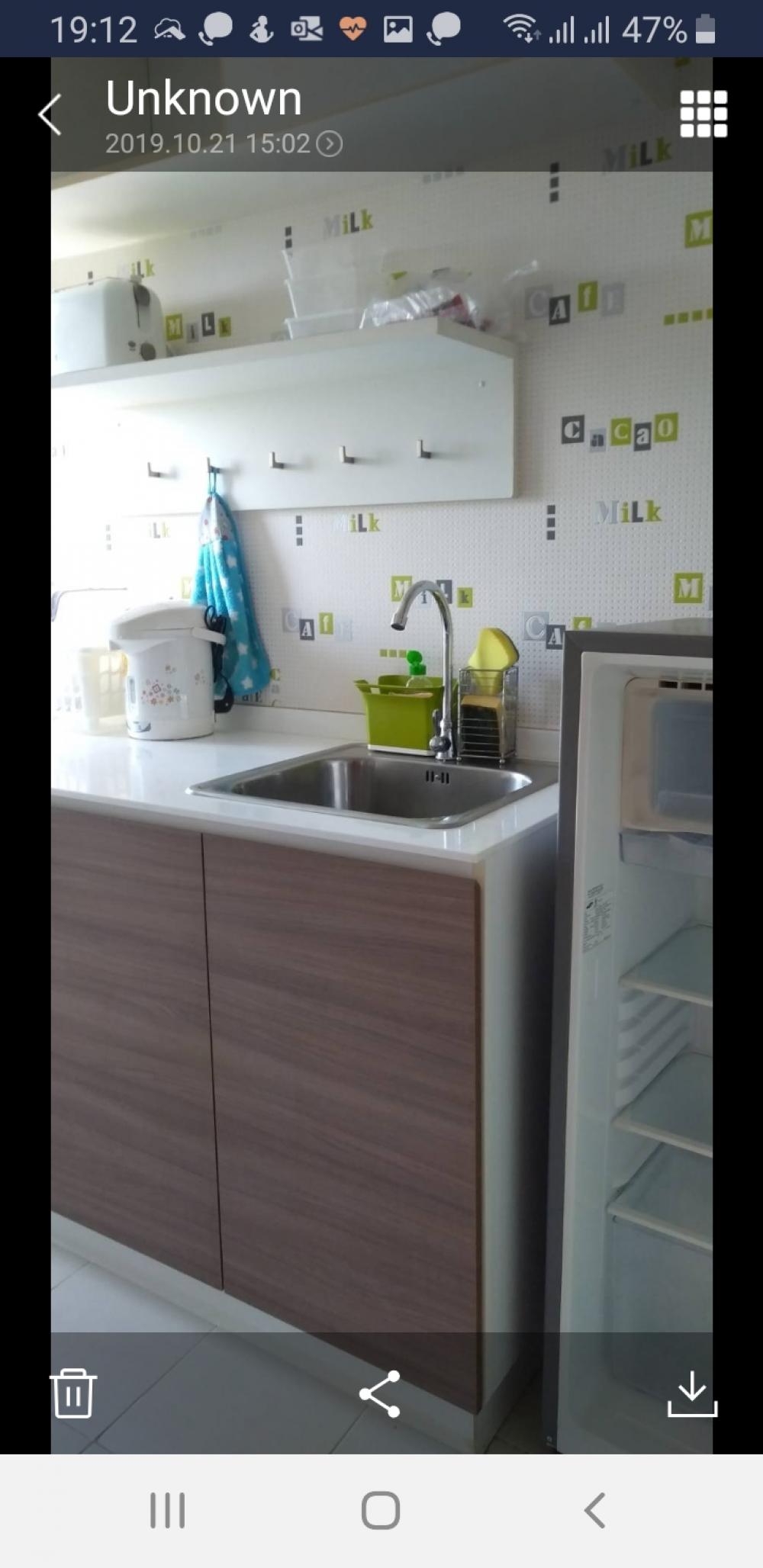 Thew Lom Condo for sale fully furnished, mattress, complete electrical appliances such as refrigerator, TV, microwave, additional installation of bathroom glass doors. retractable window screen – รูปที่ 4