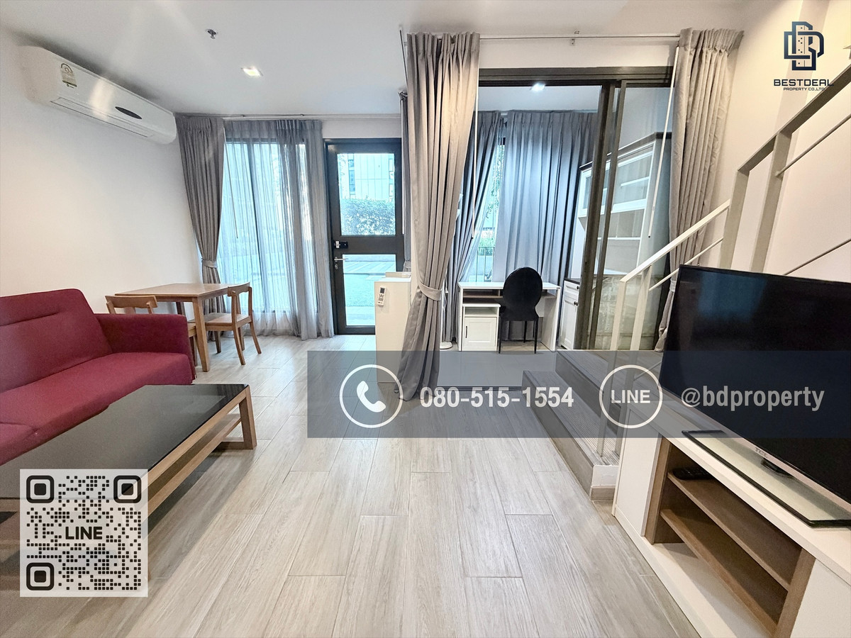 BESTDEAL FOR RENT   1bedroom Duplex 45sqm. Rental 22,000 THB /month  “IDEO MOBI RAMA 9”Near Phraram Kao 9 MRT Station 80 meters.