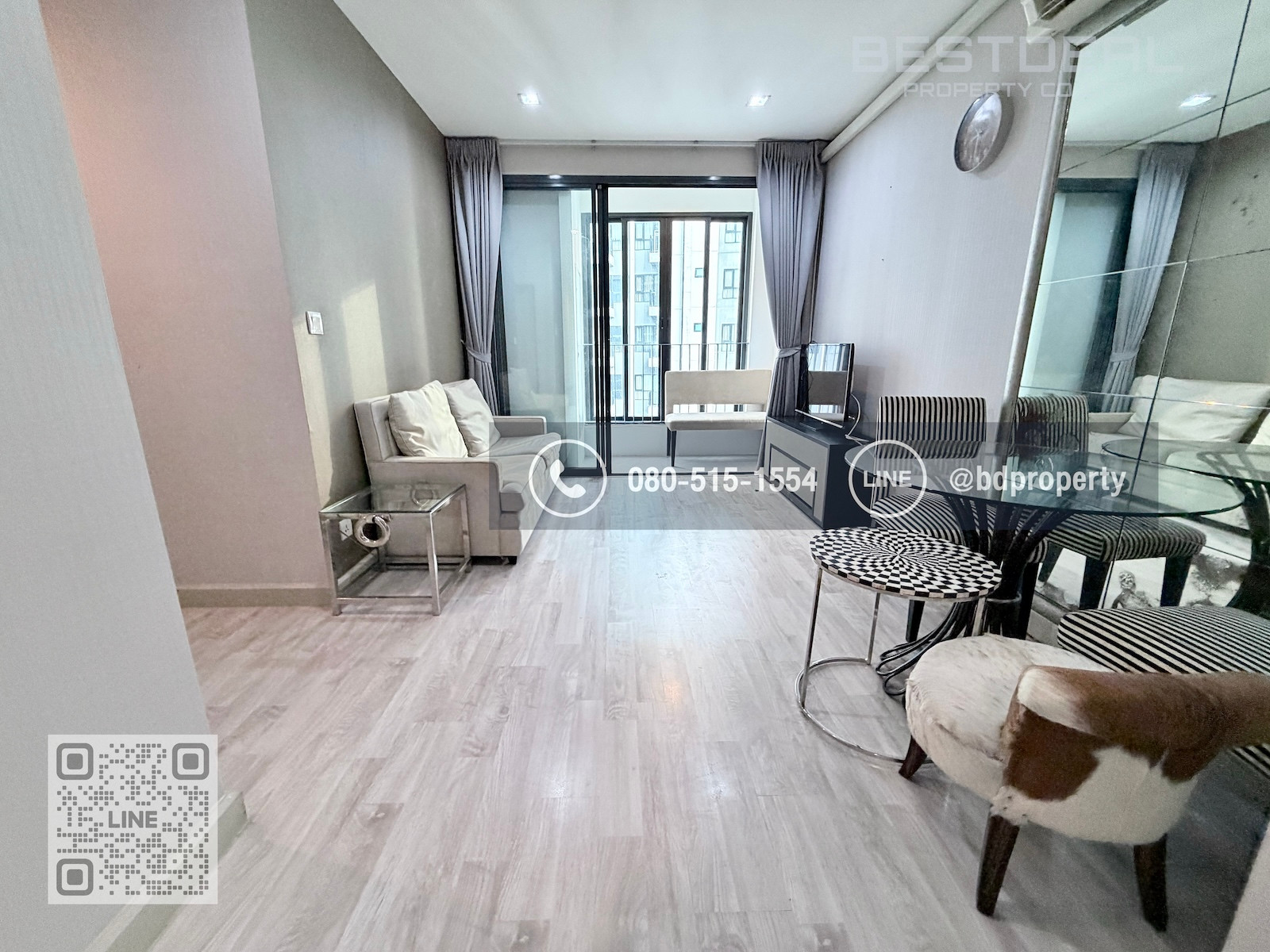 Bestdeal ให้เช่า ขนาด 2 ห้องนอน 55 sqm.เฟอร์นิเจอร์และเครื่องใช้ไฟฟ้าครบพร้อมเข้าอยู่ 24,000 บาท/เดือน “IDEO MOBI RAMA 9” ใกล้MRTและเซ็นทรัลพระราม 9 เพียง 80 ม.