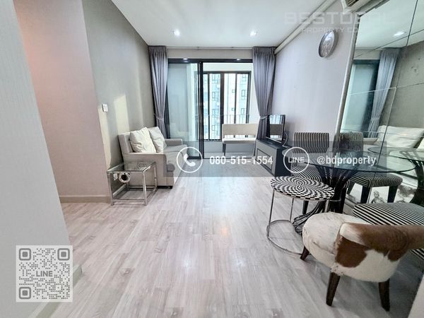 Bestdeal ให้เช่า ขนาด 2 ห้องนอน 55 sqm.เฟอร์นิเจอร์และเครื่องใช้ไฟฟ้าครบพร้อมเข้าอยู่ 24,000 บาท/เดือน “IDEO MOBI RAMA 9” ใกล้MRTและเซ็นทรัลพระราม 9 เพียง 80 ม.