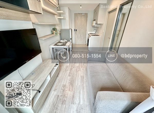 Bestdeal ขายด่วน 1Bedroom ห้องสวย เฟอร์ครบ ขายเพียง 3.89 ล้านเท่านั้น  ซื้ออยู่เองหรือลงทุนคุ้มมาก ใกล้MRT และ เซ็นทรัลพระราม 9 เพียง 80 ม.