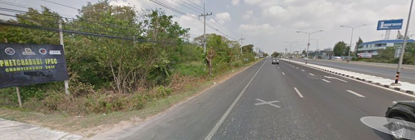 () Land for rent 8-0-66 rai, width 80 meters.